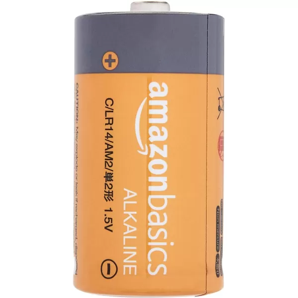 imageAmazon Basics 12Pack C Cell Alkaline AllPurpose Batteries 15 Volt 5Year Shelf Life192 Count CLR14