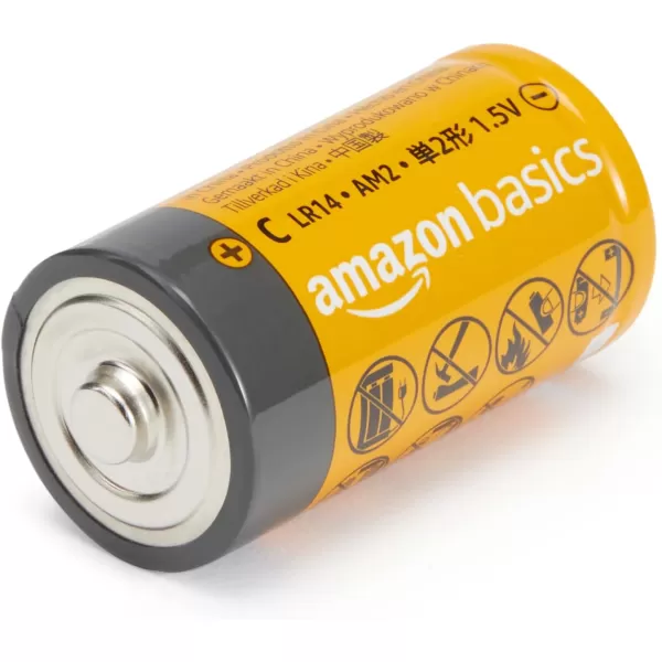 imageAmazon Basics 12Pack C Cell Alkaline AllPurpose Batteries 15 Volt 5Year Shelf Life8 Count CLR14