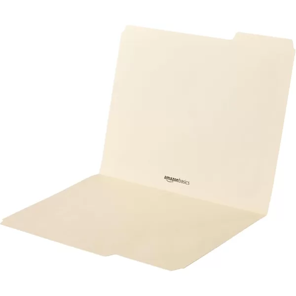 imageAmazon Basics 13Cut Tab Assorted Positions File Folders Letter Size Manila  Pack of 100Manila