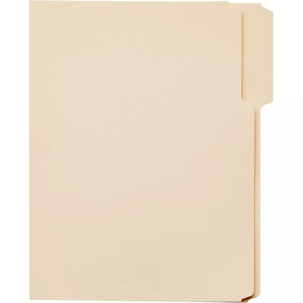 imageAmazon Basics 13Cut Tab Assorted Positions File Folders Letter Size Manila  Pack of 100Manila