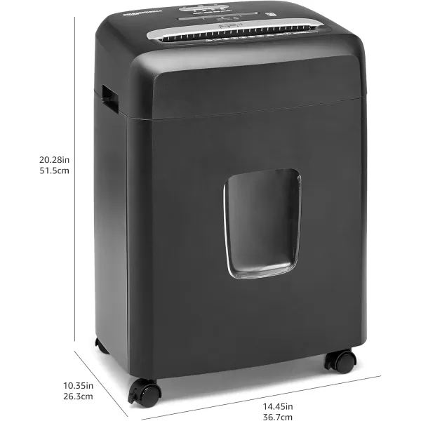 imageAmazon Basics 150 Sheet Autofeed Micro Cut Paper Credit Card Shredder for Security Black12 Sheet