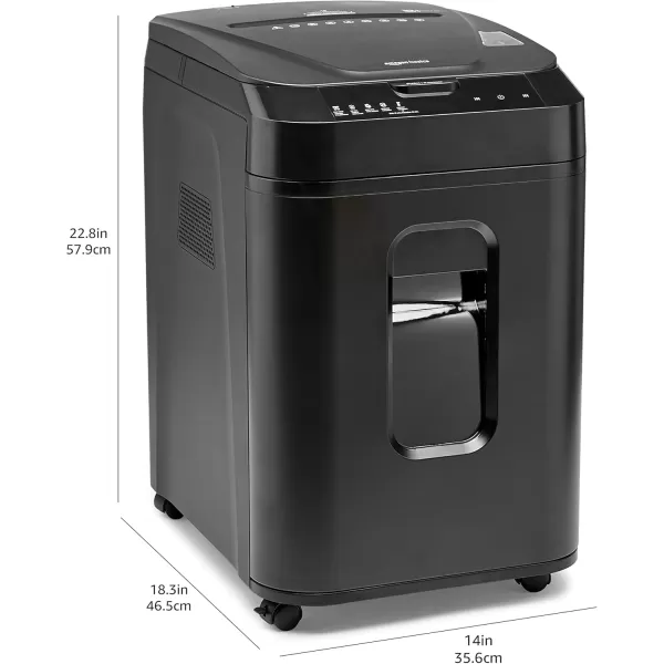 imageAmazon Basics 150 Sheet Autofeed Micro Cut Paper Credit Card Shredder for Security Black150 Sheet