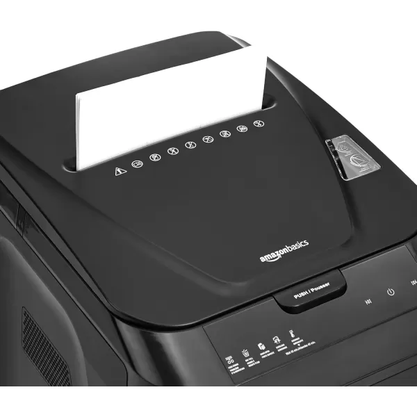 imageAmazon Basics 150 Sheet Autofeed Micro Cut Paper Credit Card Shredder for Security Black150 Sheet