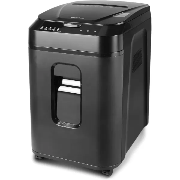 imageAmazon Basics 150 Sheet Autofeed Micro Cut Paper Credit Card Shredder for Security Black150 Sheet