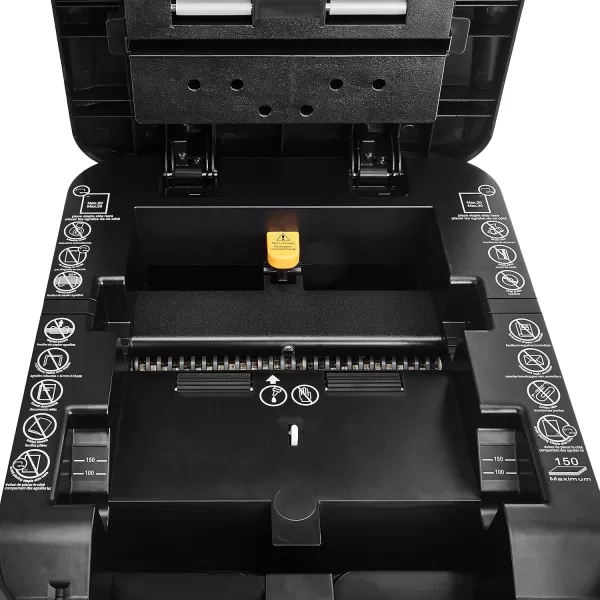imageAmazon Basics 150 Sheet Autofeed Micro Cut Paper Credit Card Shredder for Security Black150 Sheet