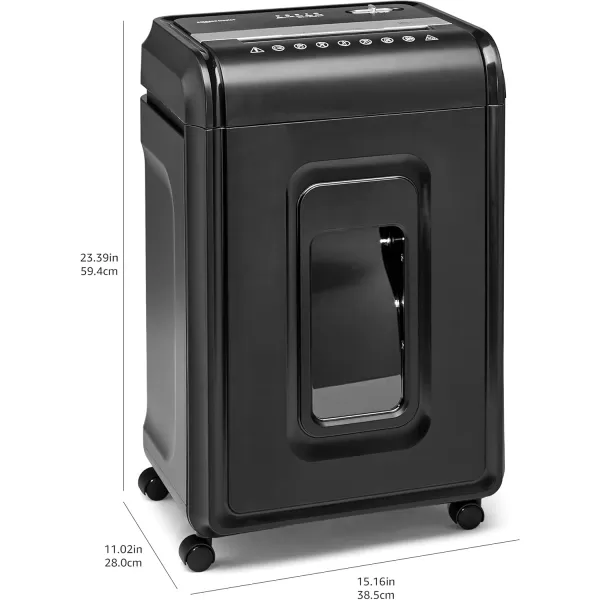 imageAmazon Basics 150 Sheet Autofeed Micro Cut Paper Credit Card Shredder for Security Black18 Sheet