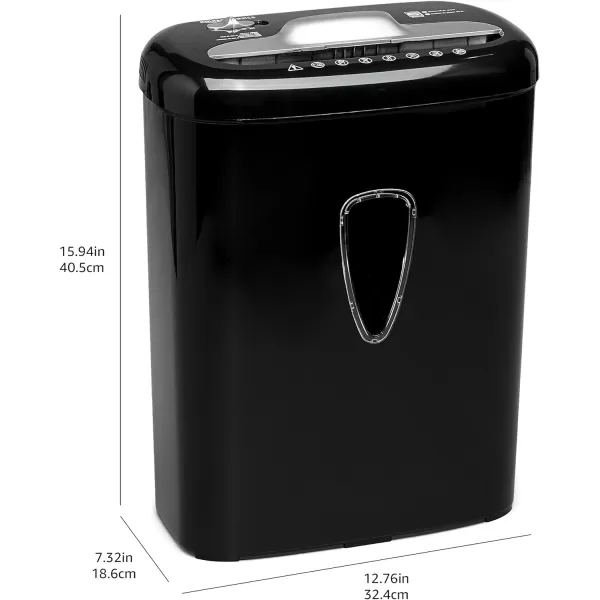 imageAmazon Basics 150 Sheet Autofeed Micro Cut Paper Credit Card Shredder for Security Black6 Sheet