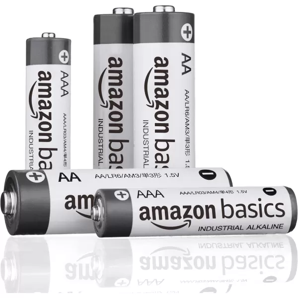 imageAmazon Basics 150Pack AA Alkaline Industrial Batteries 15 Volt 510 Year Shelf Life200 Count Pack of 1