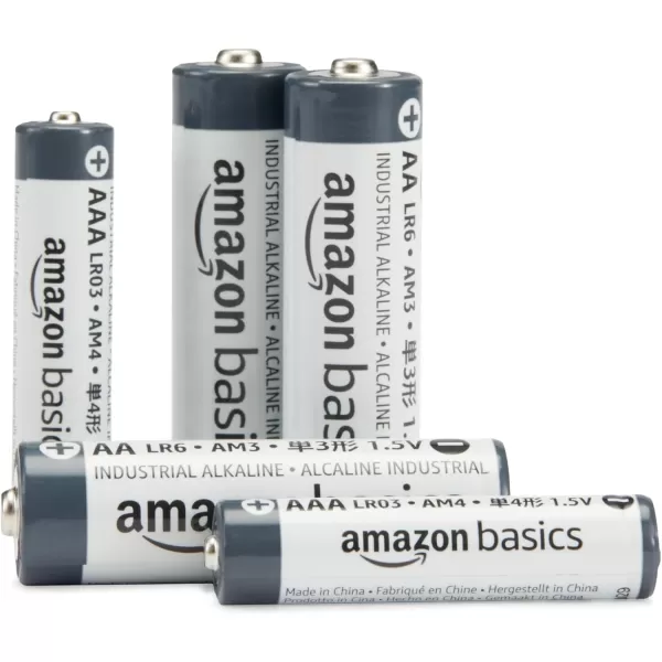 imageAmazon Basics 150Pack AA Alkaline Industrial Batteries 15 Volt 510 Year Shelf Life300 Count Pack of 1