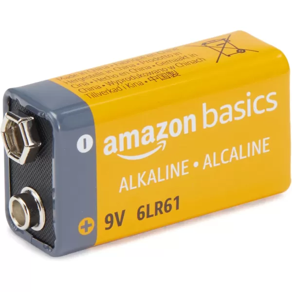 imageAmazon Basics 24 Pack 9 Volt Performance AllPurpose Alkaline Batteries 5Year Shelf Life Easy to Open Value Pack24 Count 9V6LR61