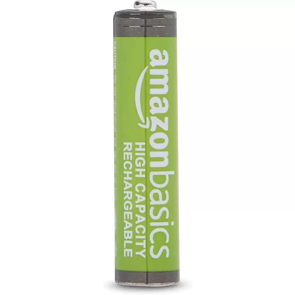imageAmazon Basics 24Pack Rechargeable AAA HighCapacity NiMH Batteries 850 mAh Recharge up to 500x Times PreCharged4 Count Pack of 1