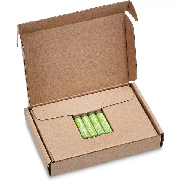 imageAmazon Basics 24Pack Rechargeable AAA HighCapacity NiMH Batteries 850 mAh Recharge up to 500x Times PreCharged4 Count Pack of 1
