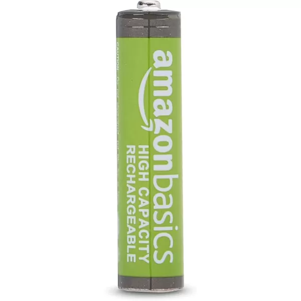 imageAmazon Basics 24Pack Rechargeable AAA HighCapacity NiMH Batteries 850 mAh Recharge up to 500x Times PreCharged8 Count Pack of 1