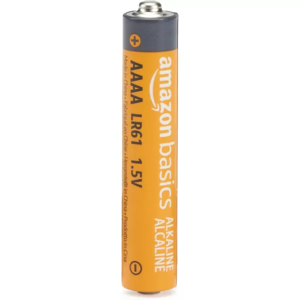 imageAmazon Basics 4Pack AAAA Alkaline HighPerformance Batteries 15 Volt 3Year Shelf Life4 Count Pack of 1