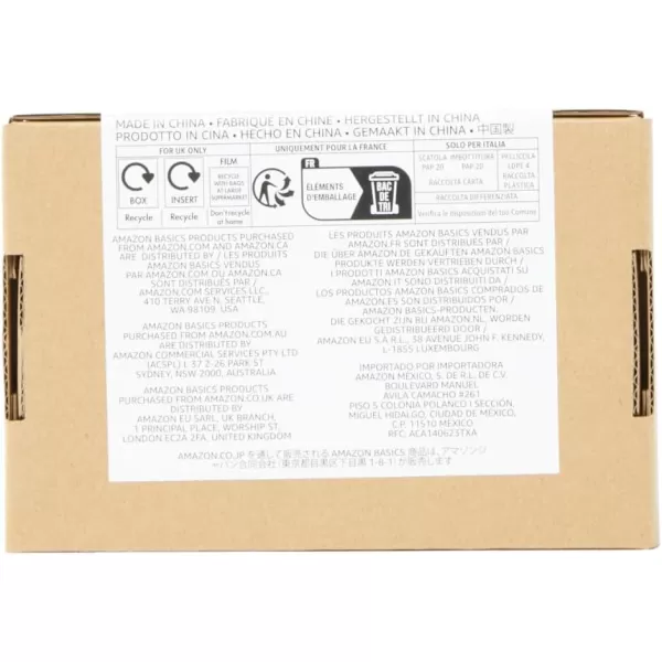 imageAmazon Basics 4Pack Rechargeable AA NiMH HighCapacity Batteries 2400 mAh Recharge up to 400x Times PreCharged