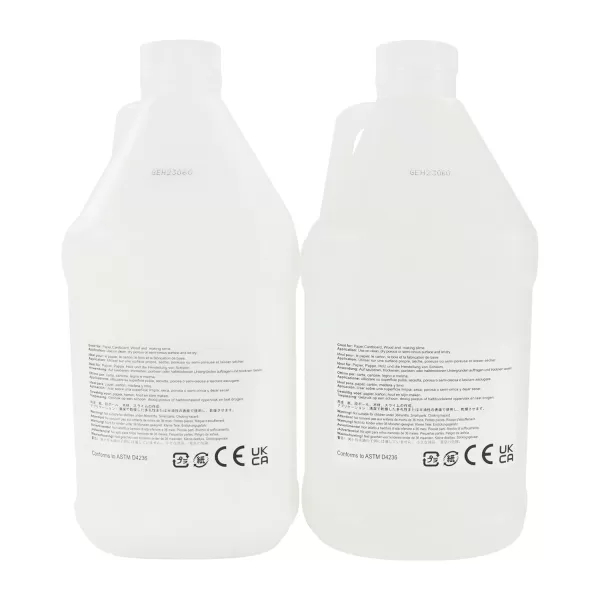 imageAmazon Basics All Purpose Washable School Clear Liquid Glue  Great for Making Slime 1 GallonTransparentWhite
