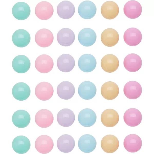 imageAmazon Basics BPA Free CrushProof Plastic Ball Pit Balls with Storage Bag for Toddlers Kids 12 Months Play Pack of 1000 Balls 6 Bright Colors6 Pastel Colors