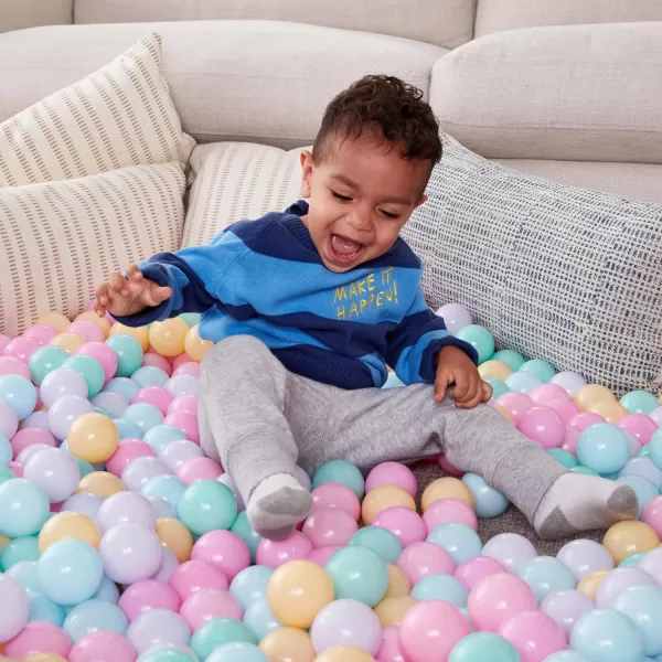 imageAmazon Basics BPA Free CrushProof Plastic Ball Pit Balls with Storage Bag for Toddlers Kids 12 Months Play Pack of 1000 Balls 6 Bright Colors6 Pastel Colors