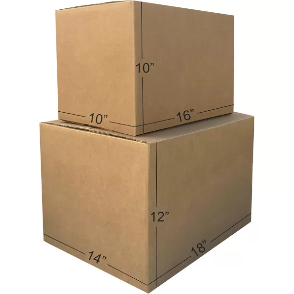 imageAmazon Basics Cardboard Moving Boxes in Small Medium and Large Sizes Assorted Pack of 30 BrownBrown