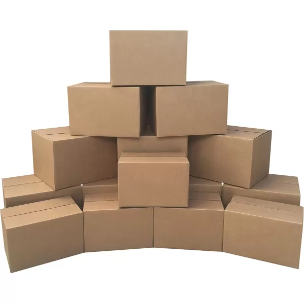 imageAmazon Basics Cardboard Moving Boxes in Small Medium and Large Sizes Assorted Pack of 30 BrownBrown