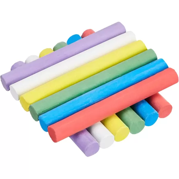 imageAmazon Basics Dustless Chalk with Eraser 24 Count Pack of 1 Assortedassorted