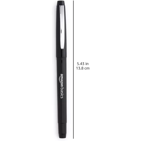 imageAmazon Basics Felt Tip Marker Pens 12Pack Assorted ColorsBlack