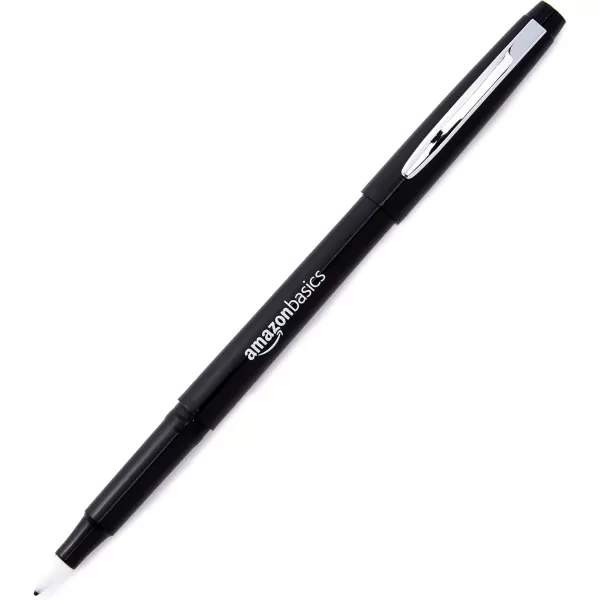 imageAmazon Basics Felt Tip Marker Pens 12Pack Assorted ColorsBlack