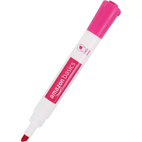 imageAmazon Basics LowOdor Chisel Tip Dry Erase White Board Markers 12Pack RedAssorted Colors