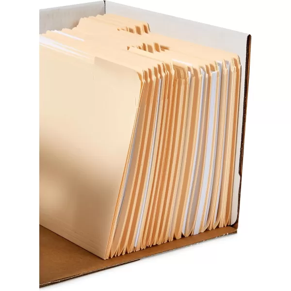 imageAmazon Basics Medium Duty StorageFiling Boxes With Lid and Handles LegalLetter Size 12Pack White 162quot L x 125quot W x 105quot H12Pack