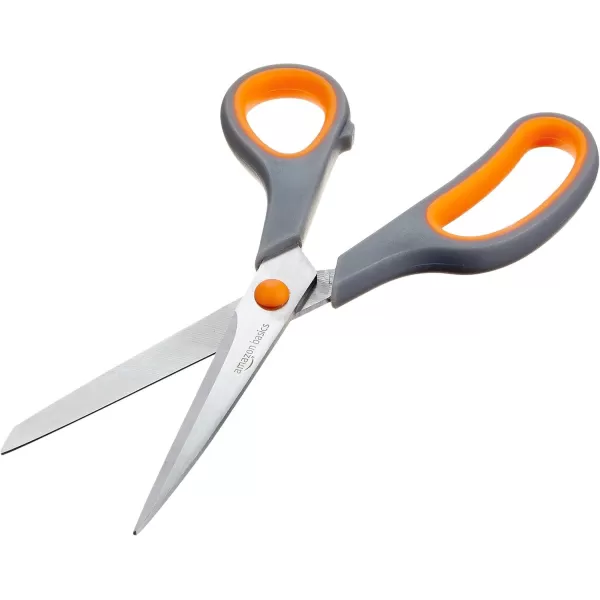 imageAmazon Basics Multipurpose Comfort Grip PVD Coated Stainless Steel Office Scissors 3Pack Purple Green ampamp Gray1Pack