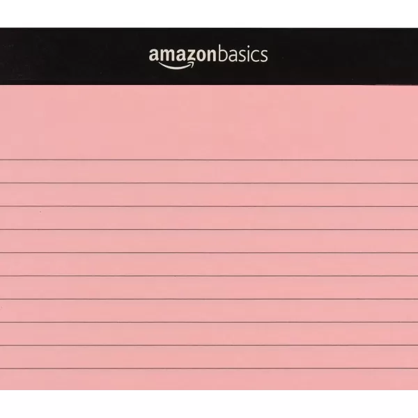 imageAmazon Basics Narrow Ruled 5 x 8Inch Lined Writing Note Pads 6 Count 50 Sheet Pads MulticolorMulticolor