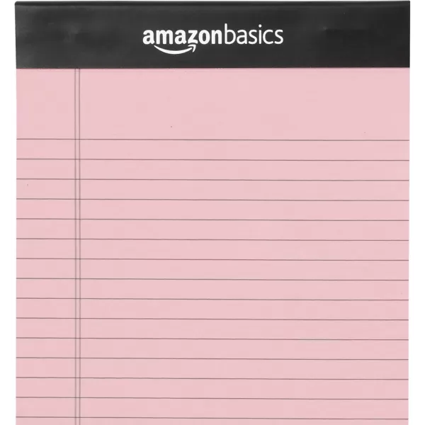 imageAmazon Basics Narrow Ruled 5 x 8Inch Lined Writing Note Pads 6 Count 50 Sheet Pads MulticolorMulticolor