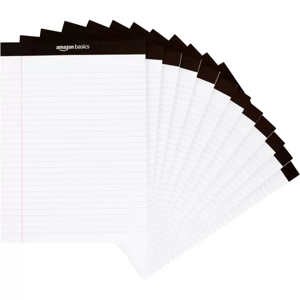 imageAmazon Basics Narrow Ruled 5 x 8Inch Lined Writing Note Pads 6 Count 50 Sheet Pads MulticolorWhite