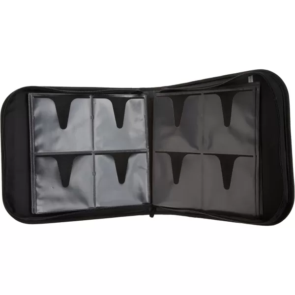 imageAmazon Basics Polyurethane CDDVD Portable Storage Binder 400capacity Black4Pack