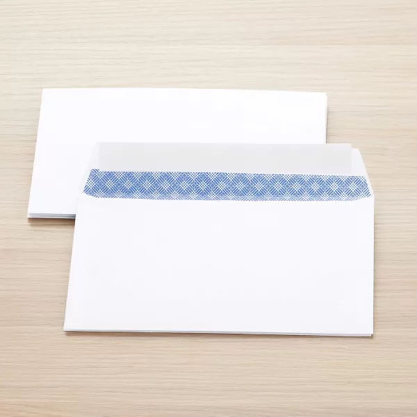 imageAmazon Basics Quality 6 34 SecurityTinted Envelopes with Peel and Seal 300Pack WhiteWhite