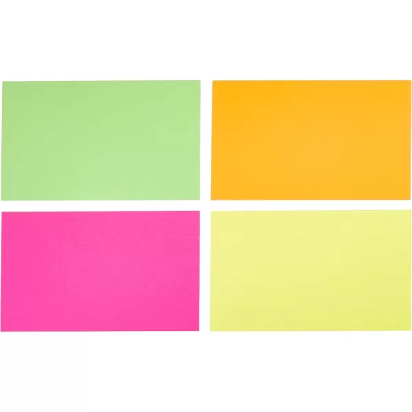 imageAmazon Basics Ruled Index Flash Cards for Studying and Note Taking Assorted Neon Colored 3x5 Inch 300CountAssorted Neon