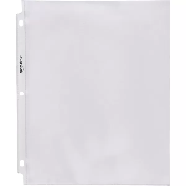 imageAmazon Basics Sheet Protector NonGlare 100Pack 85 x 11 Clear1200pack