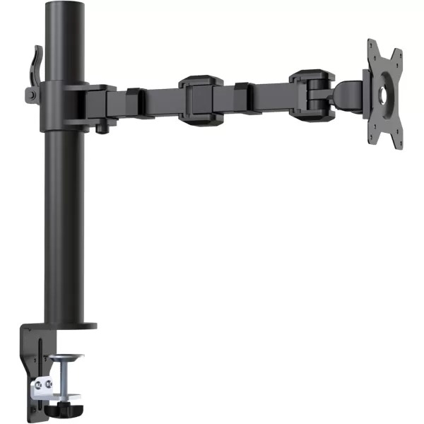 imageAmazon Basics Single Computer Monitor Stand with Tilt and Rotation Height Adjustable VESA Desk Arm Mount Steel 30 inches Black