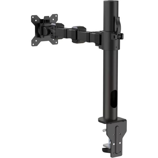 imageAmazon Basics Single Computer Monitor Stand with Tilt and Rotation Height Adjustable VESA Desk Arm Mount Steel 30 inches Black