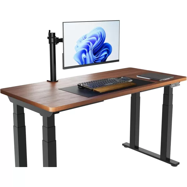 imageAmazon Basics Single Computer Monitor Stand with Tilt and Rotation Height Adjustable VESA Desk Arm Mount Steel 30 inches Black