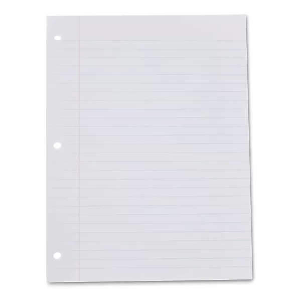 imageAmazon Basics Wide Ruled Loose Leaf Filler Paper 720 Sheets 6 pack of 120 105 x 8 Inch 6Pack White100Sheet Filler Paper