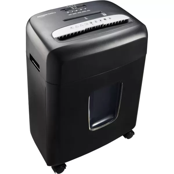 imageAmazon Basics 150 Sheet Autofeed Micro Cut Paper Credit Card Shredder for Security Black8 Sheet