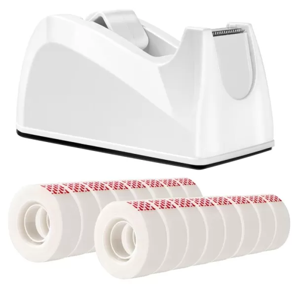 imageAmazon Basics Matte Finish Tape with Dispenser and Refills 34quot x 650quot18 yds1 Pack16 Count Pack of 1