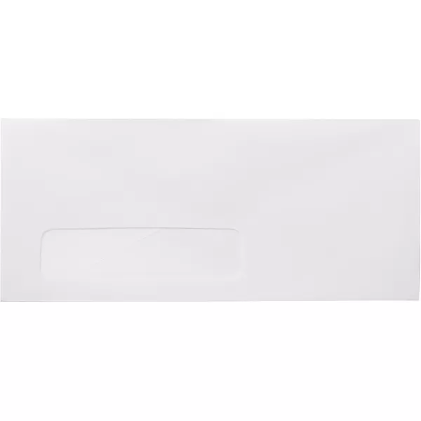 imageAmazon Basics 10 SecurityTinted SelfSeal Business Envelopes with Left Window Peel ampamp Seal Closure  500Pack WhiteNo Tint