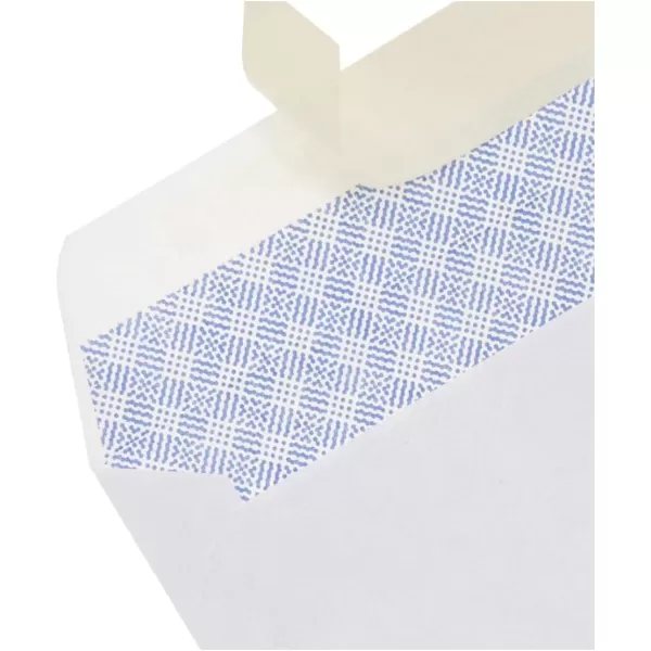 imageAmazon Basics 10 SecurityTinted SelfSeal Business Envelopes with Left Window Peel ampamp Seal Closure  500Pack WhiteTint