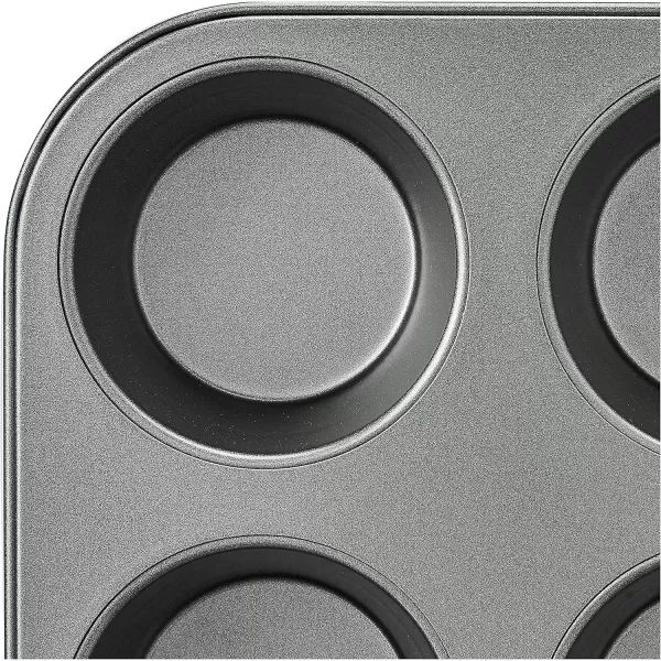imageAmazon Basics 6 Piece Nonstick Carbon Steel Oven Safe Bakeware Set 405 cm x 285 cm x 15 cm
