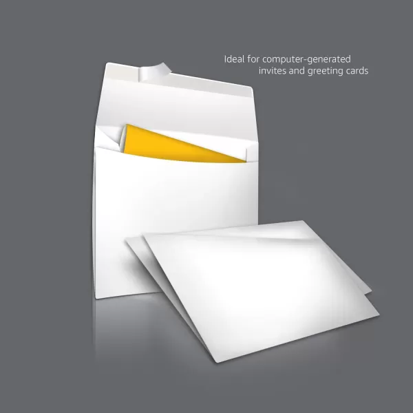 imageAmazon Basics A9 Blank Invitation Envelopes with Peel and Seal Closure 534 x 834 Inches White  Pack of 100White