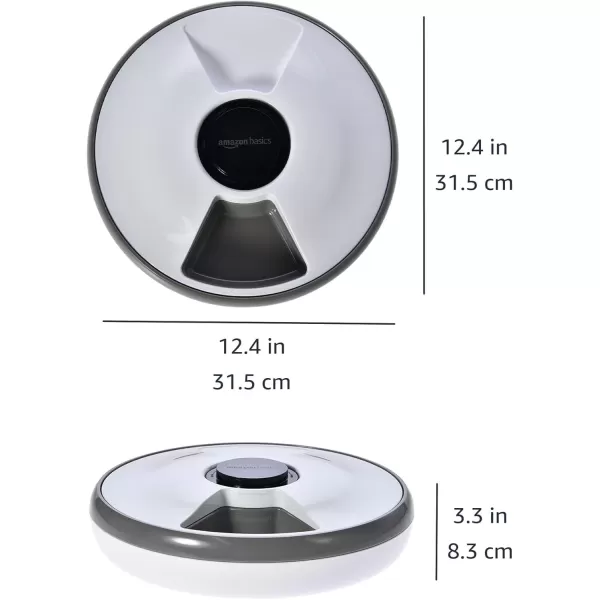imageAmazon Basics Automatic Pet Feeder with Cooling Pack 315 x 315 x 83cm White