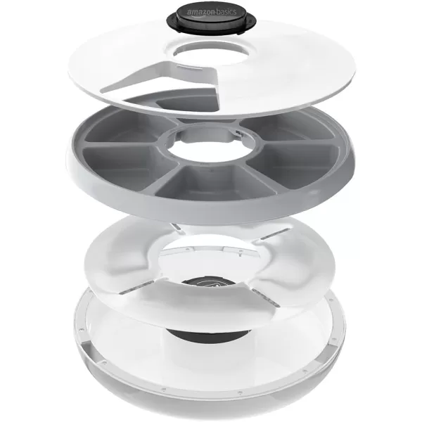 imageAmazon Basics Automatic Pet Feeder with Cooling Pack 315 x 315 x 83cm White
