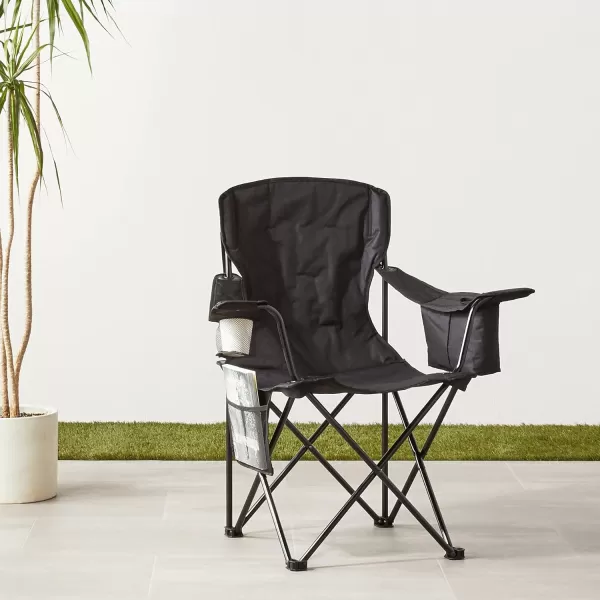 imageAmazon Basics Camping ChairX Large  Padded  Black